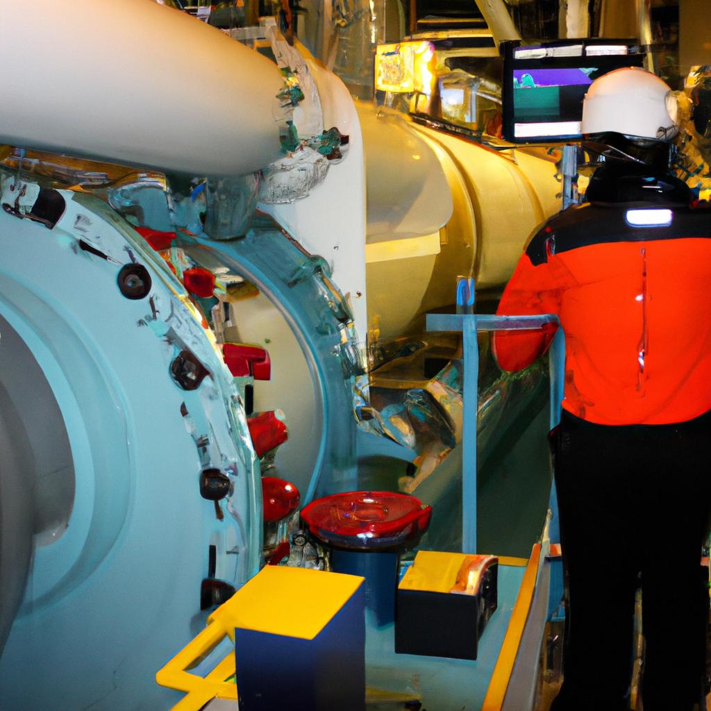 Person operating subsea production system